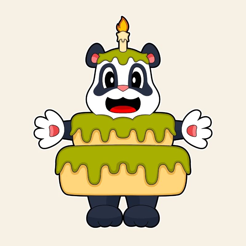 Panda Birthday Cake