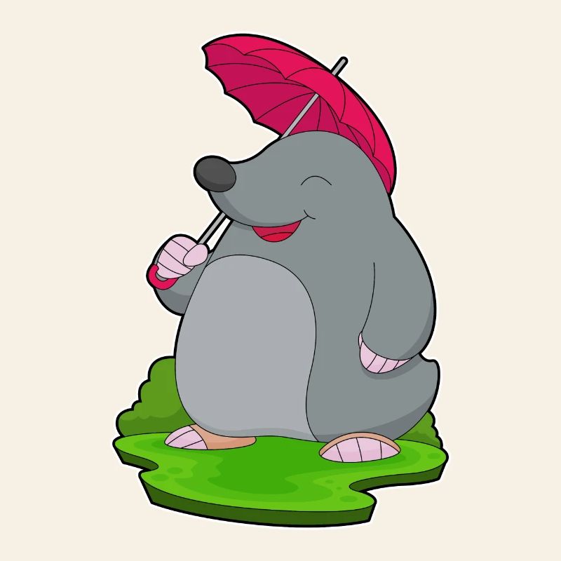 Maulwurf Regenschirm