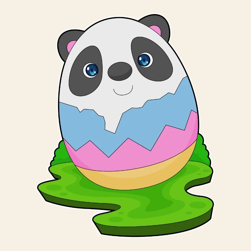 Panda Easter Easter Egg