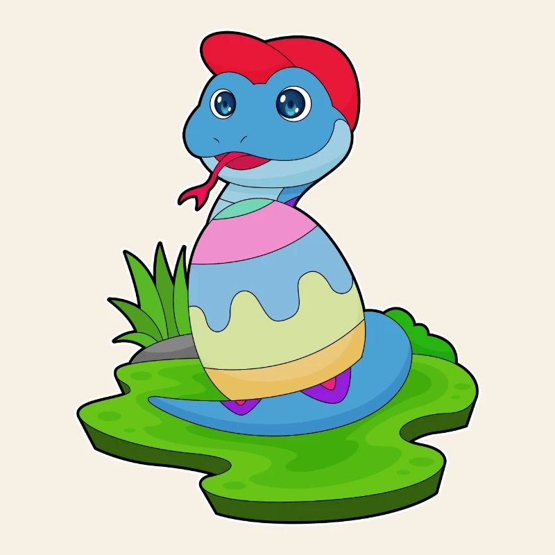Snake Easter Easter Egg