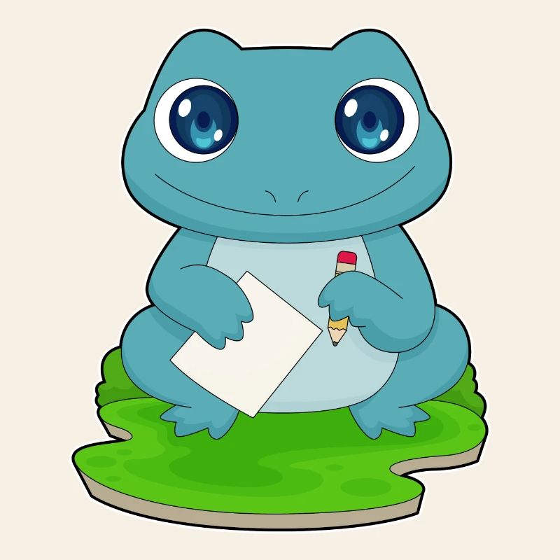 École de papier étudiante Frog
