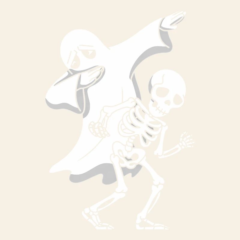 Dabbing Ghost Skeleton Halloween Spooky Gift