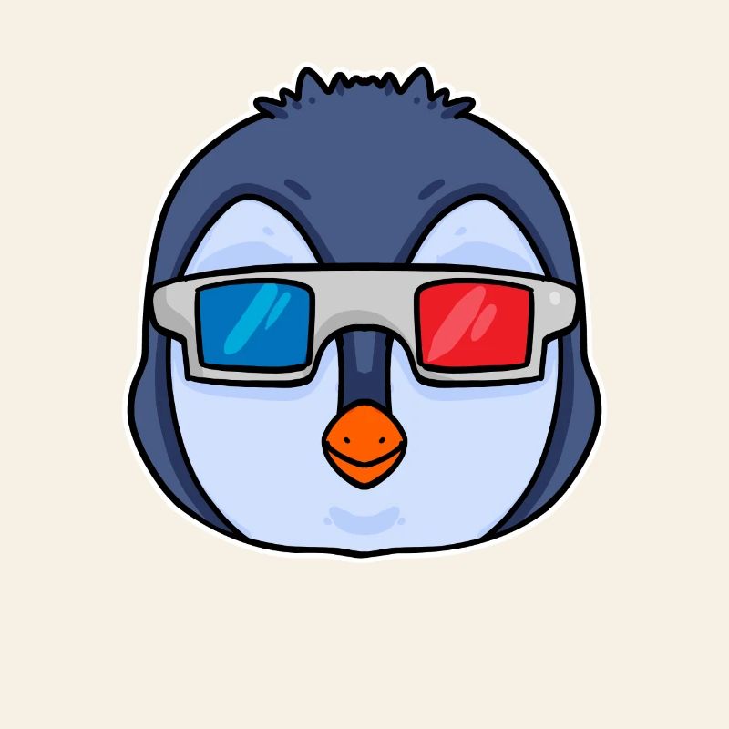 Penguin 3D Glasses Cinema