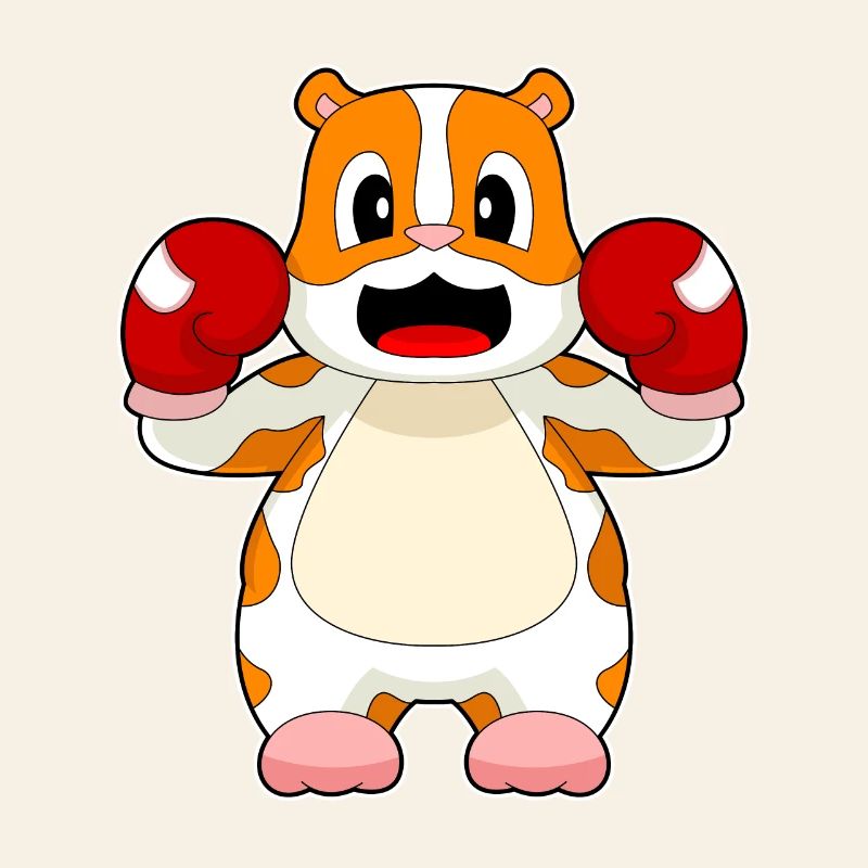 Hamster Boxer Gants de boxe Boxe