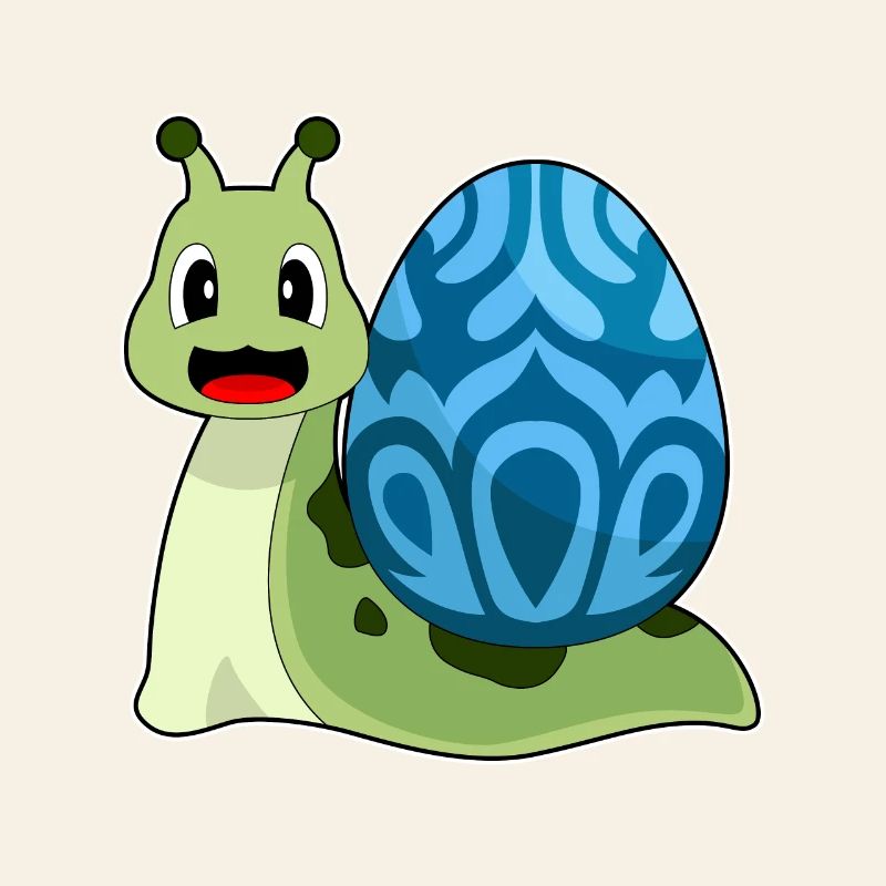 Oeuf de Pâques escargot