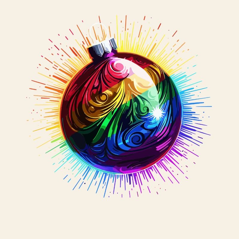Regenbogen Weihnachtskugel LGBTQ Weihnachten