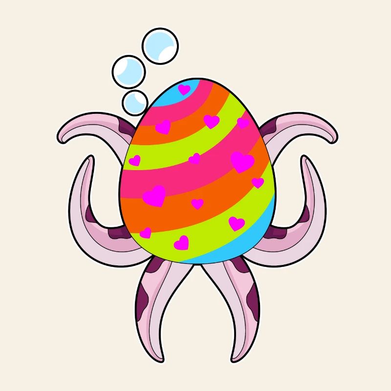 Octopus Easter Easter Egg