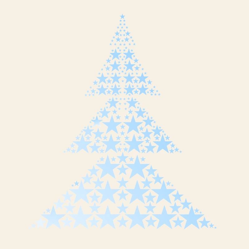 Blauer Weihnachtsbaum