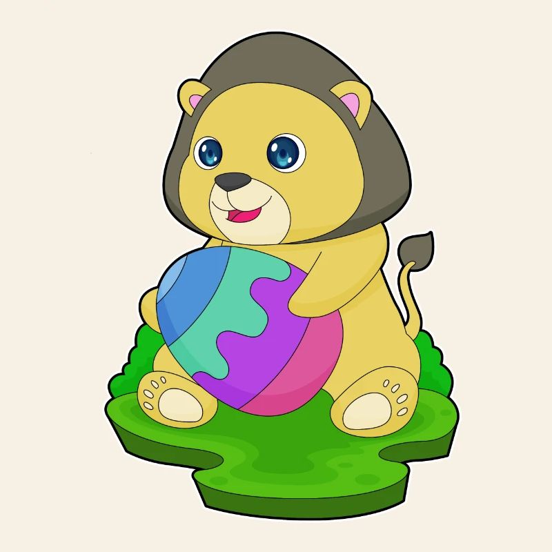 Lion Easter Easter Egg