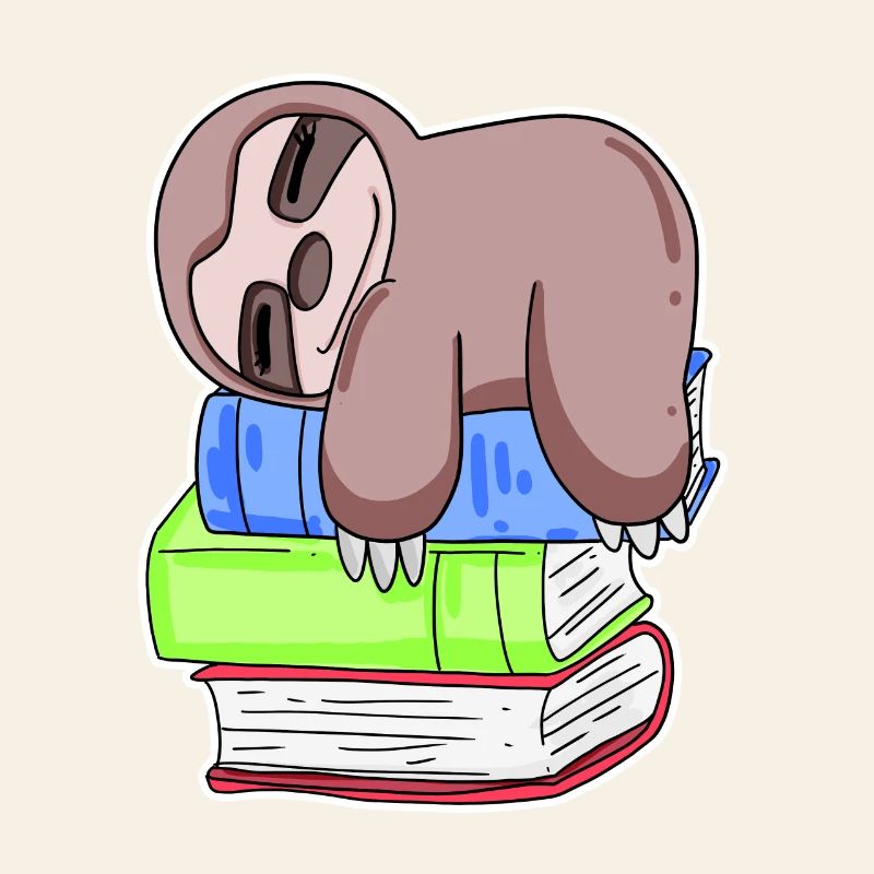 Sloth Book Books Reading