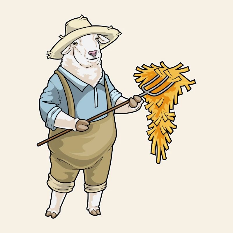 Mouton Éleveur Paille