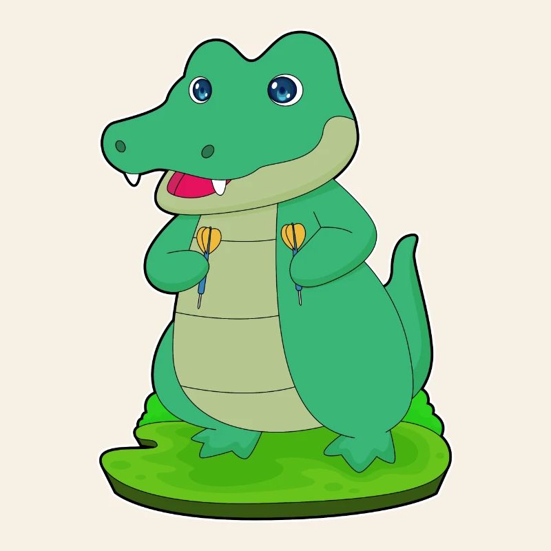 Fléchette crocodile fléchette