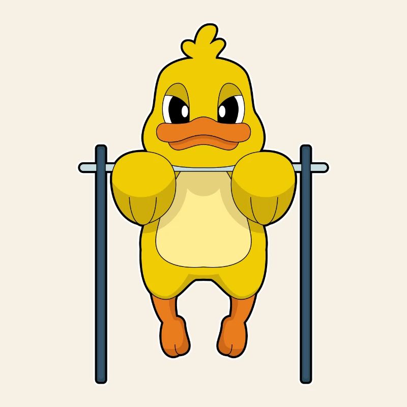 Duck Bodybuilder Tractions Musculation