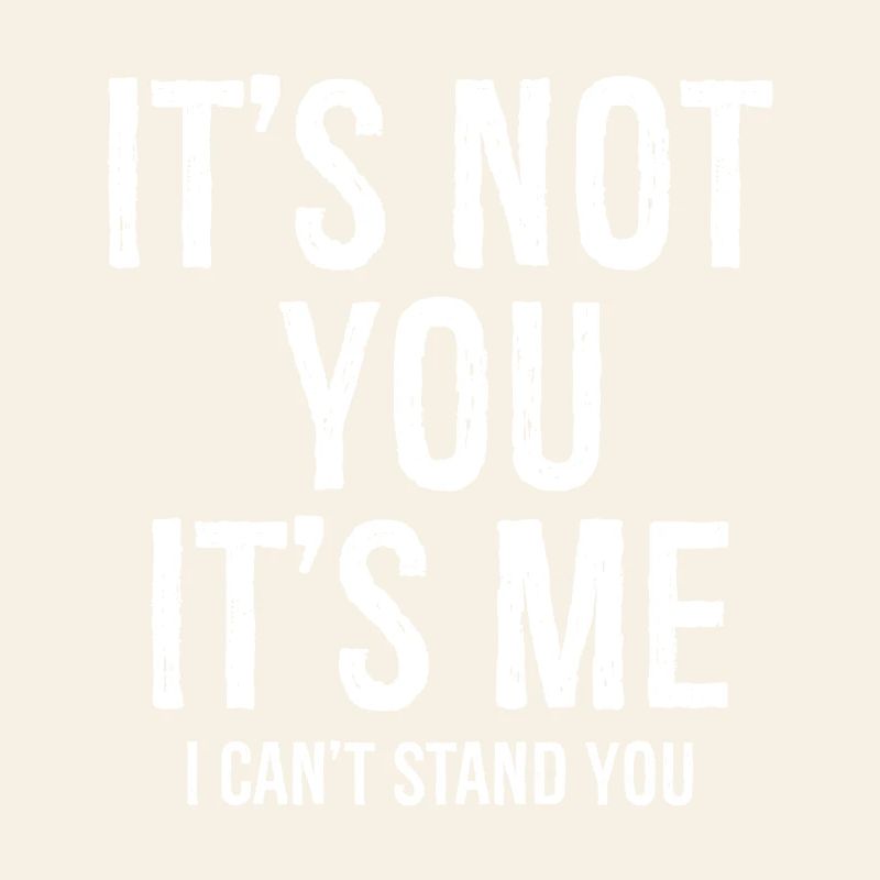 Ce n’est pas toi C’est moi Je ne te supporte pas drôle