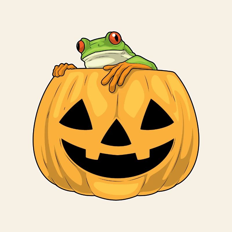 Frog Halloween Pumpkin