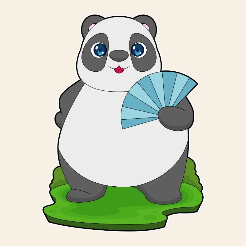 Panda Handheld Fan