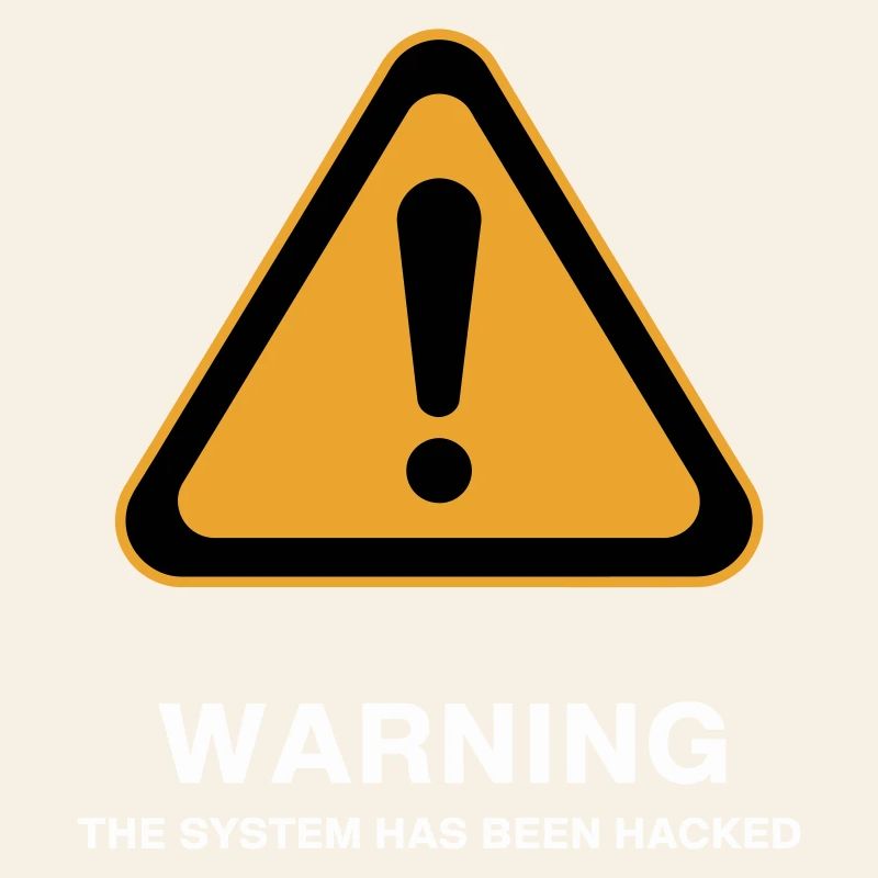 Warnsymbol für gehackte Systeme