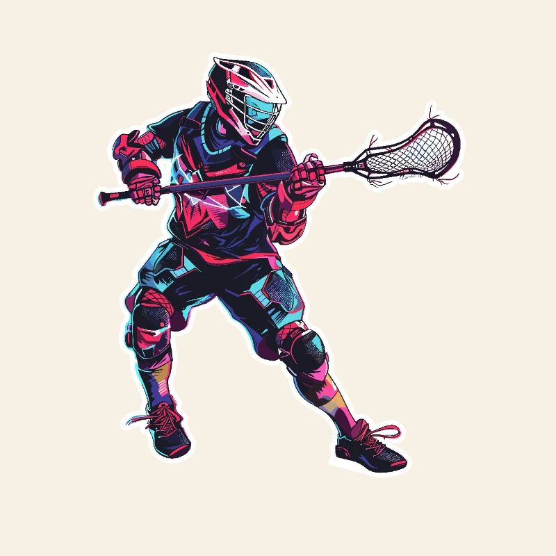 Lacrosse Player Graphics