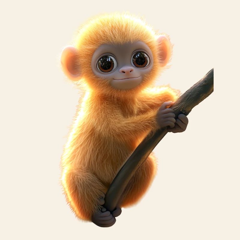 Gibbon Monkey Whitehand Gibbon Monkey Cute Lar Gibbons