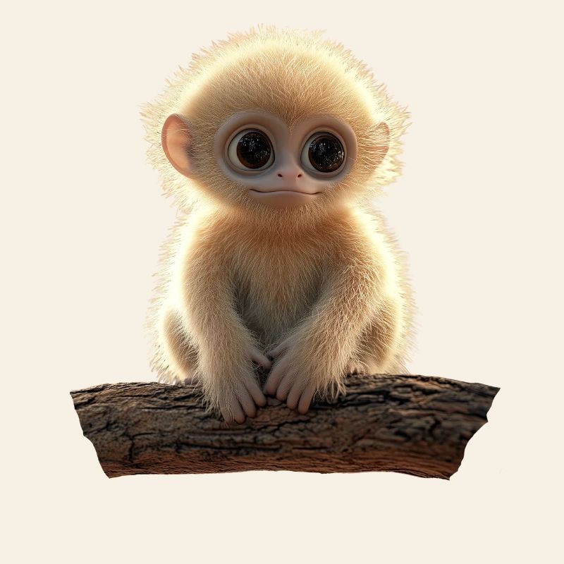 Gibbon Monkey Whitehand Gibbon Monkey Cute Lar Gibbons
