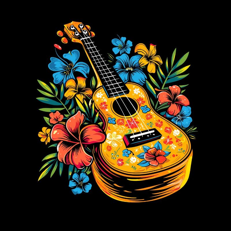 Ukulele Cartoon-Stil