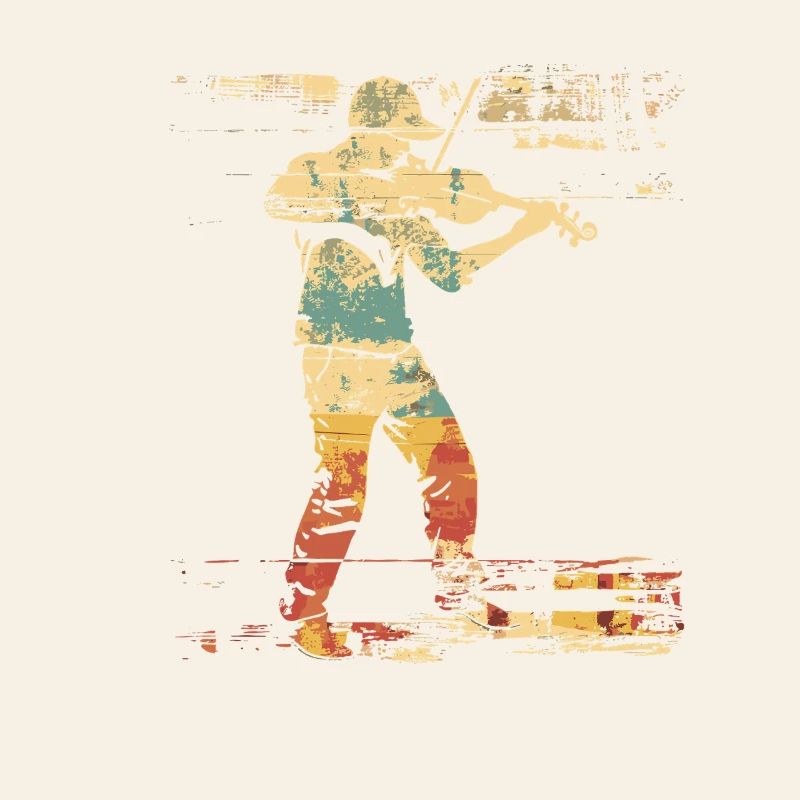 Violin Comic Style