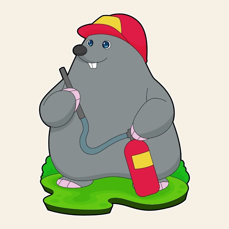 Mole Firefighter Fire Extinguisher