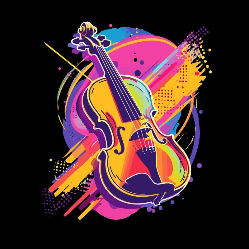 Dessin animé de violon