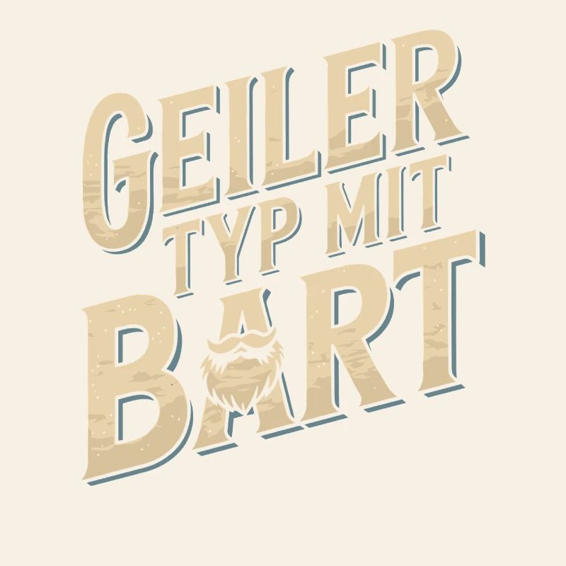 Geiler Typ Mit Bart Bartträger Barbier Vollbart