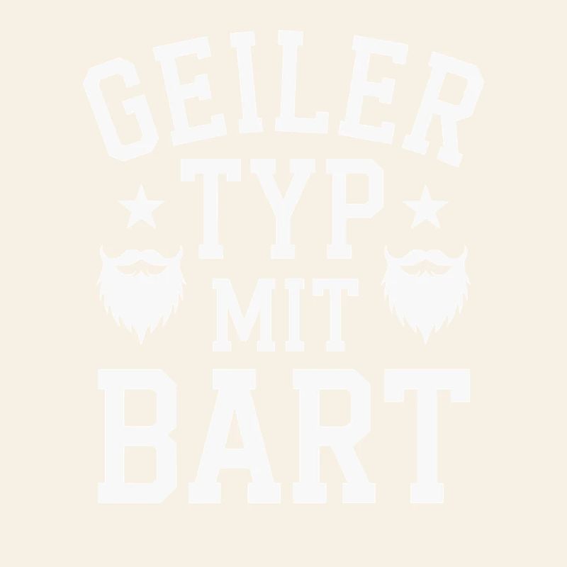 Geiler Typ Mit Bart Bartträger Barbier Vollbart