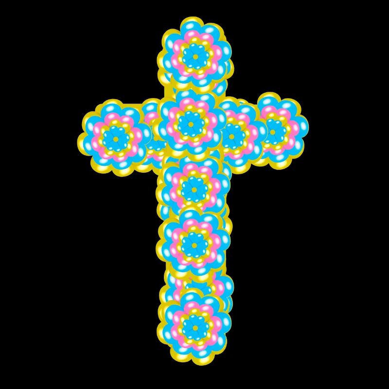 Croix Jésus Croix Fleurs