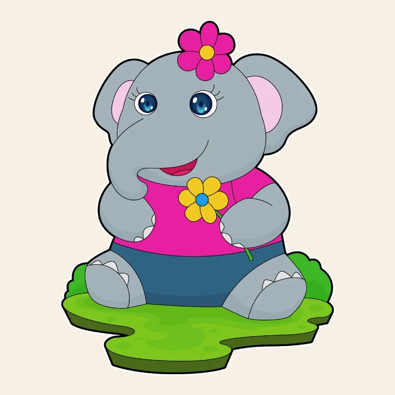 Éléphant mignon