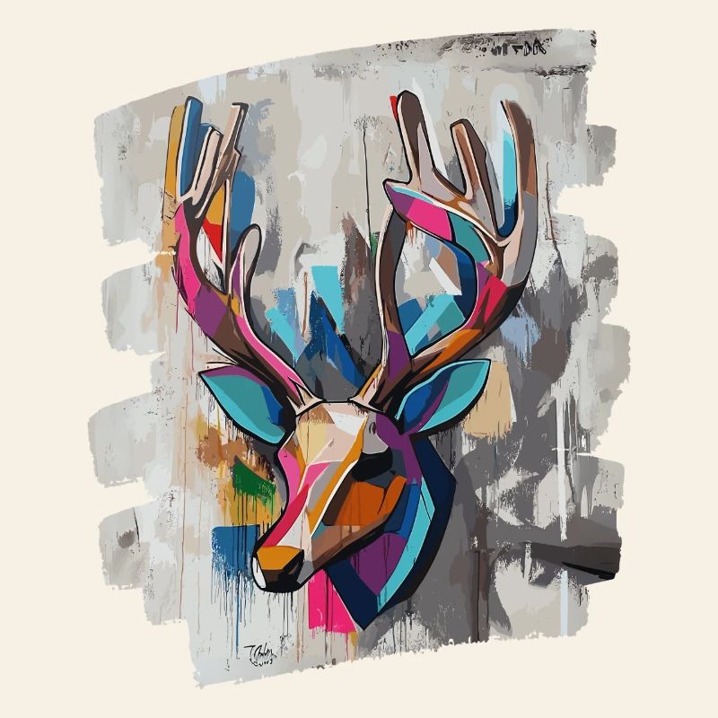 Cerf avec bois
