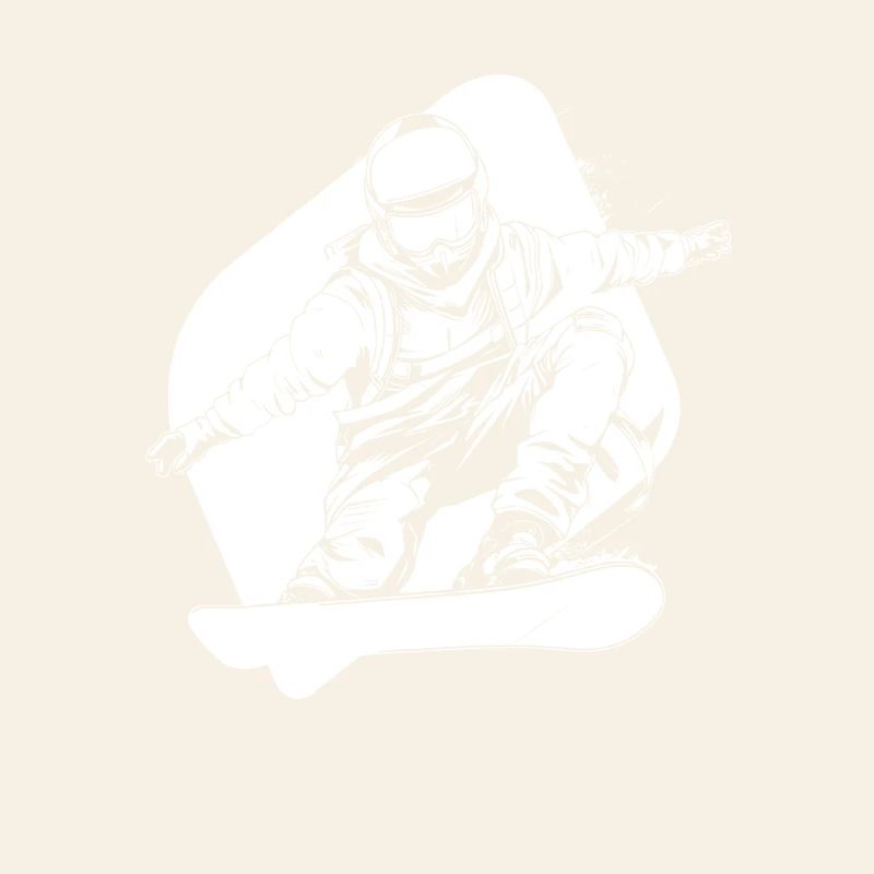 Funny Snowboarder Graphic