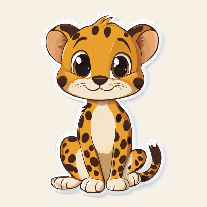 Guépard mignon