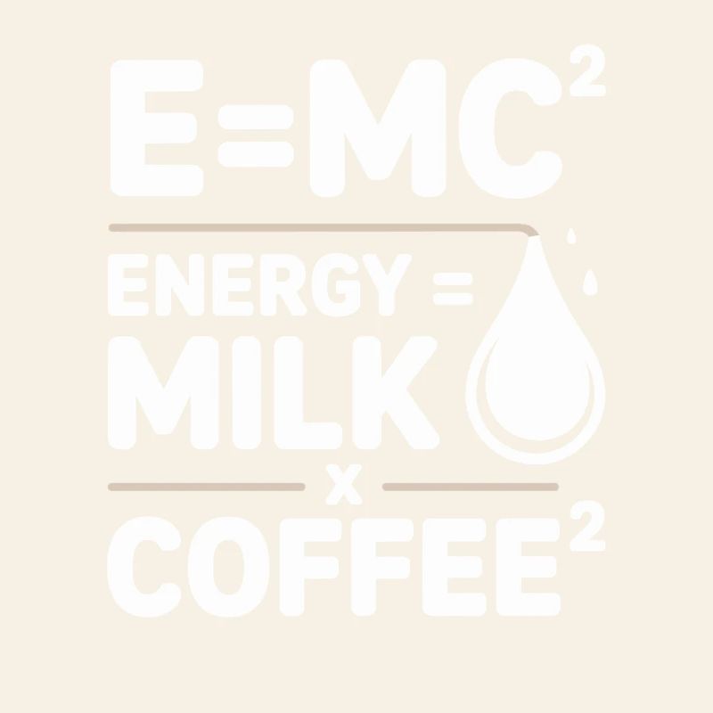 E=MC2 Physik Spruch Koffein Nerd Energie Kaffee
