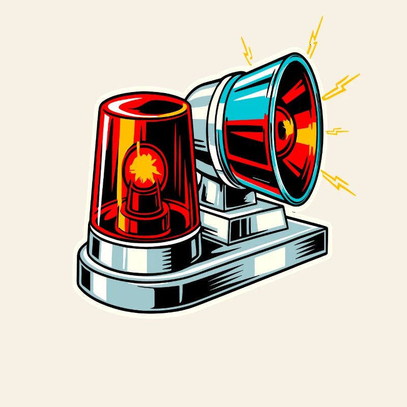 Fire Siren Warning Light