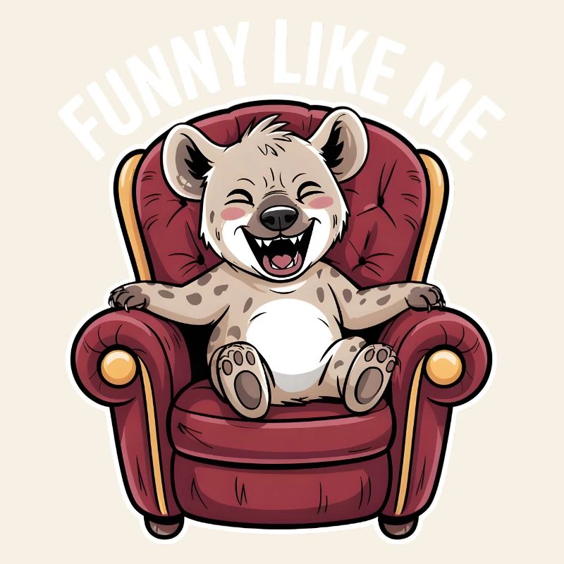 Niedliche Hyäne Comicfigur