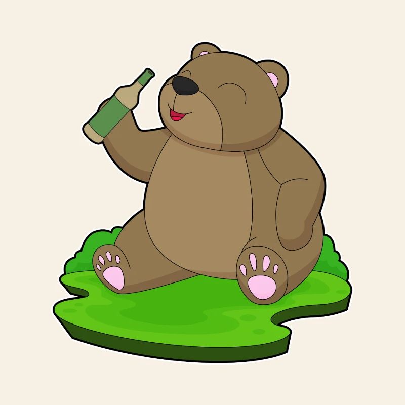 Bear bouteille de bière