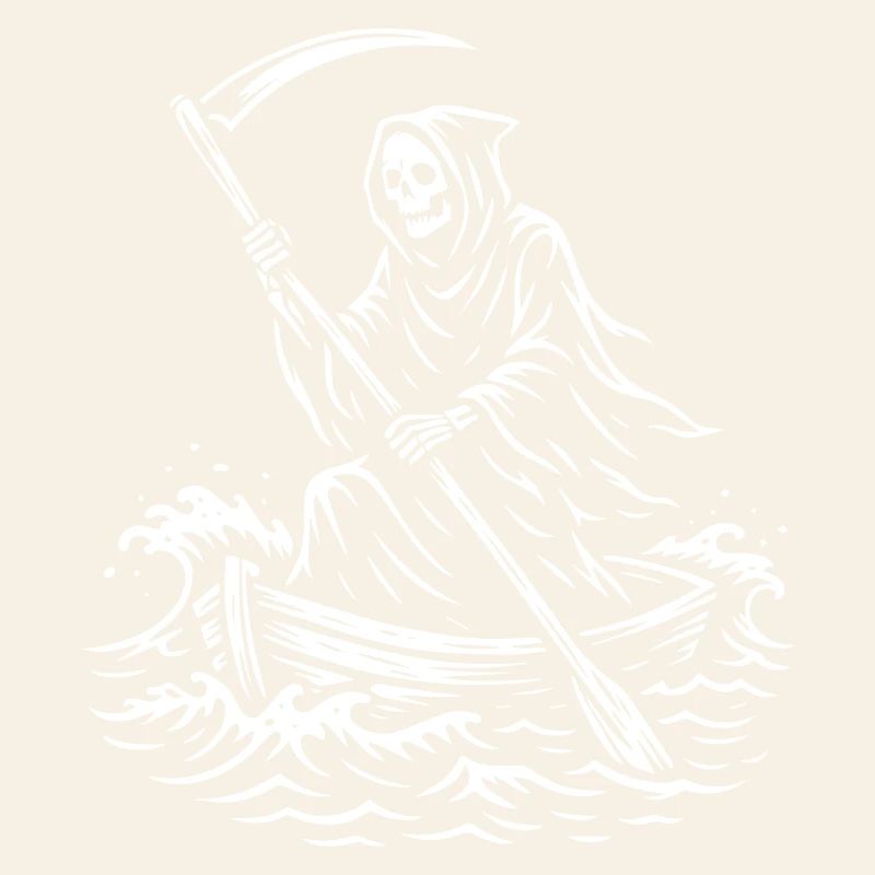 Macabre Grim Reaper Boat Design