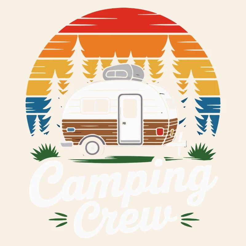 Retro Camping Crew Caravan