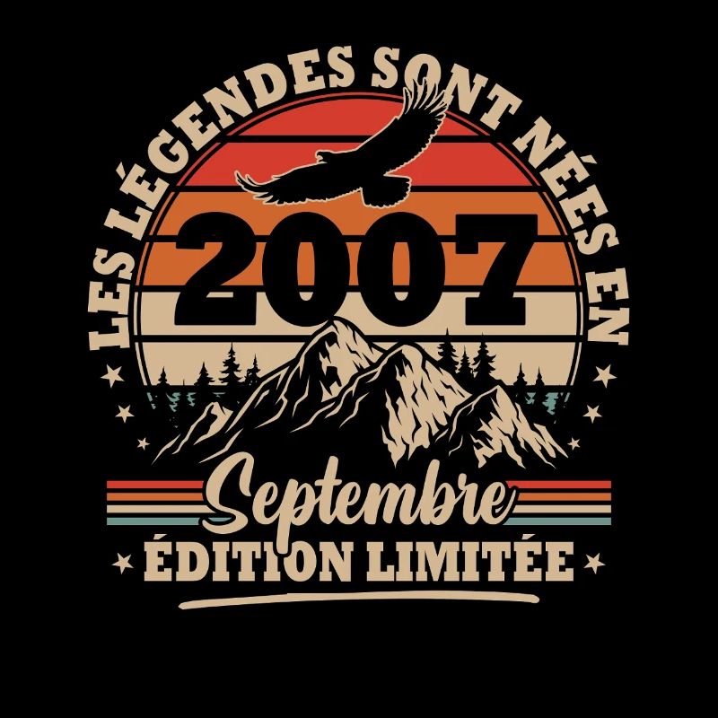 Vintage Geburtstagsgeschenk geboren im September 2007