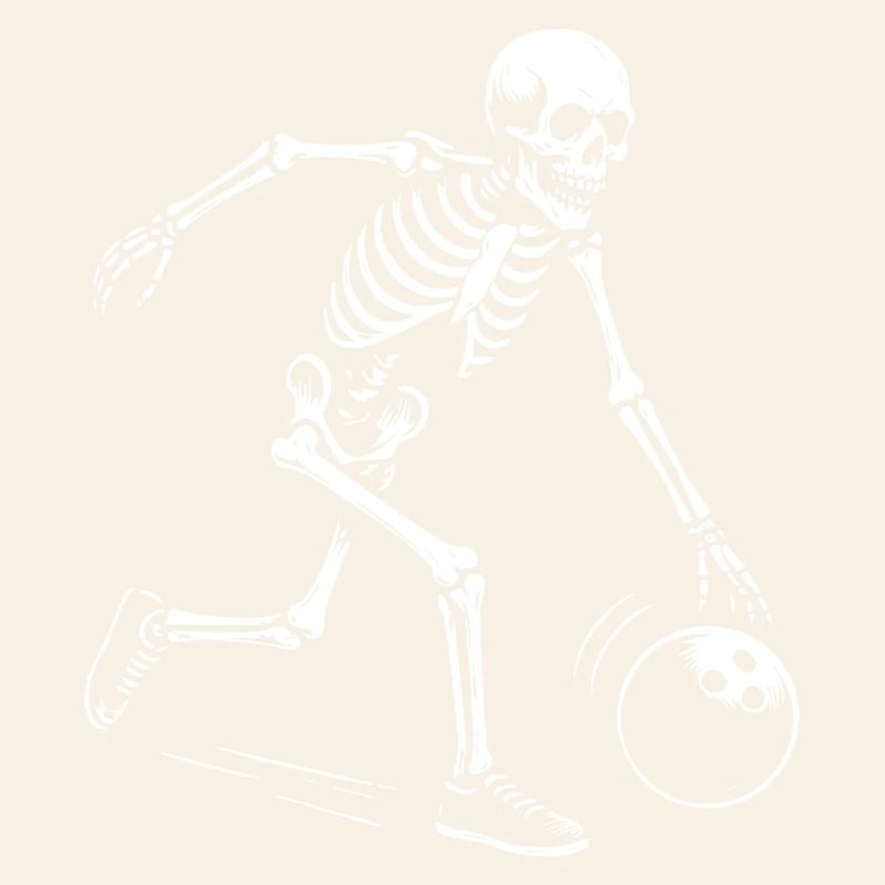 skeleton bowling team gift