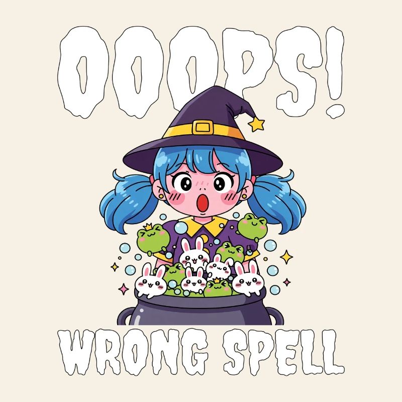 OOOPS! WRONG SPELL - WITCH HALLOWEEN