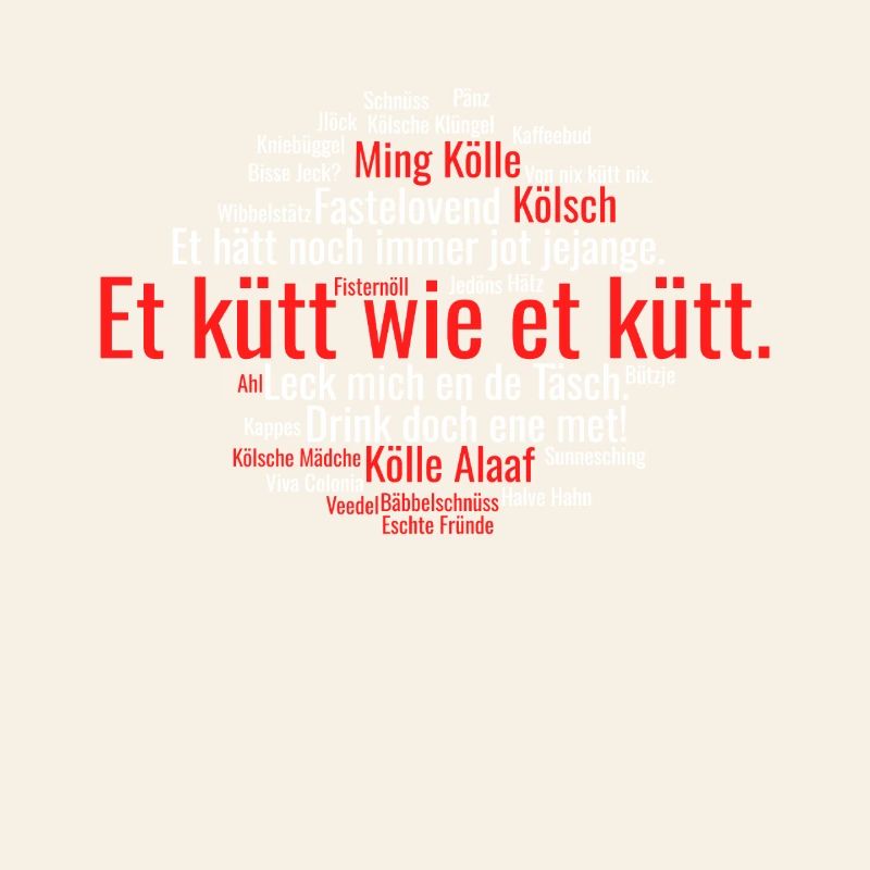 Cologne Kölsch Word Cloud Cologne Carnival Alaaf Kölle