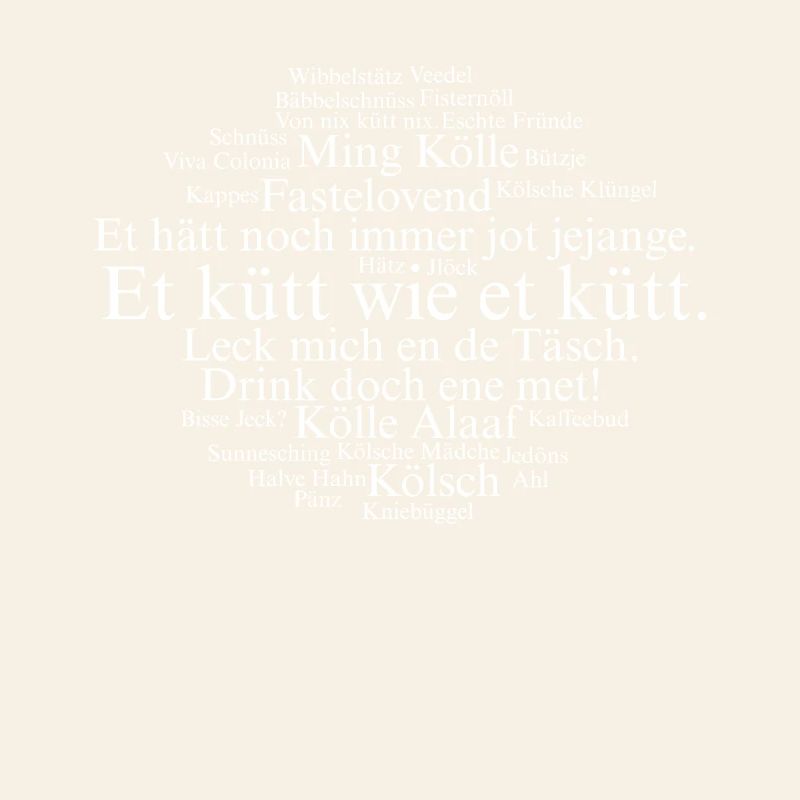 Cologne Kölsch Word Cloud Cologne Carnival Alaaf Kölle