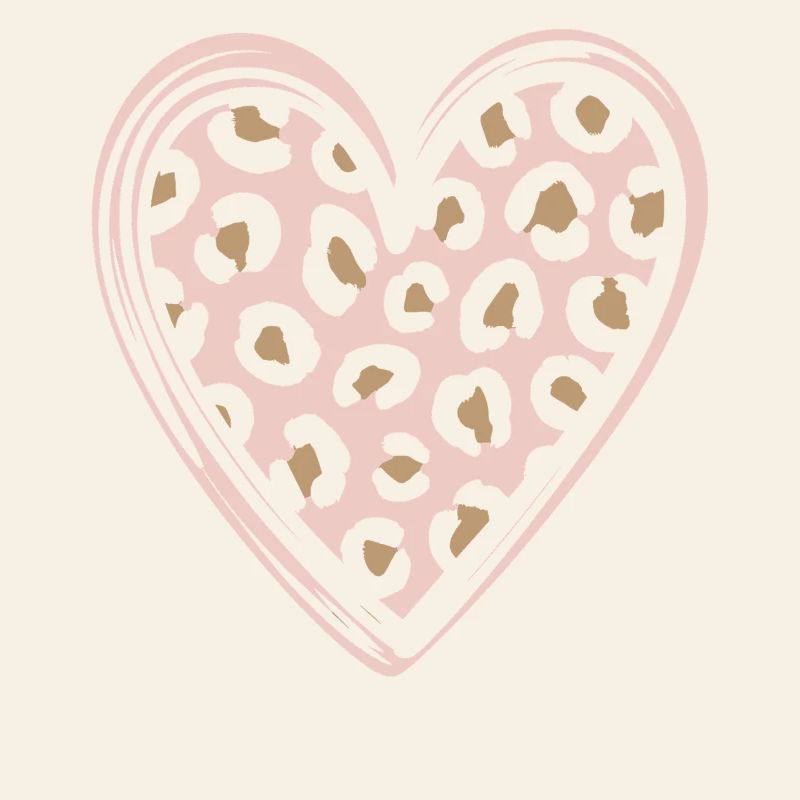 Leopard Pattern Heart Design