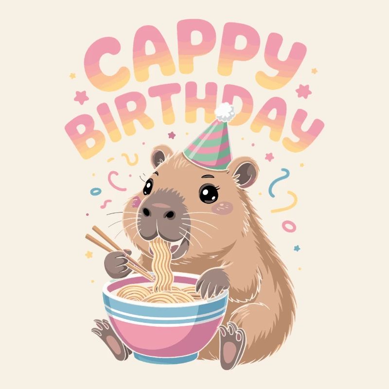 Anniversaire de Cappy Ramen Capybara ANNIVERSAIRE DE CAPPY