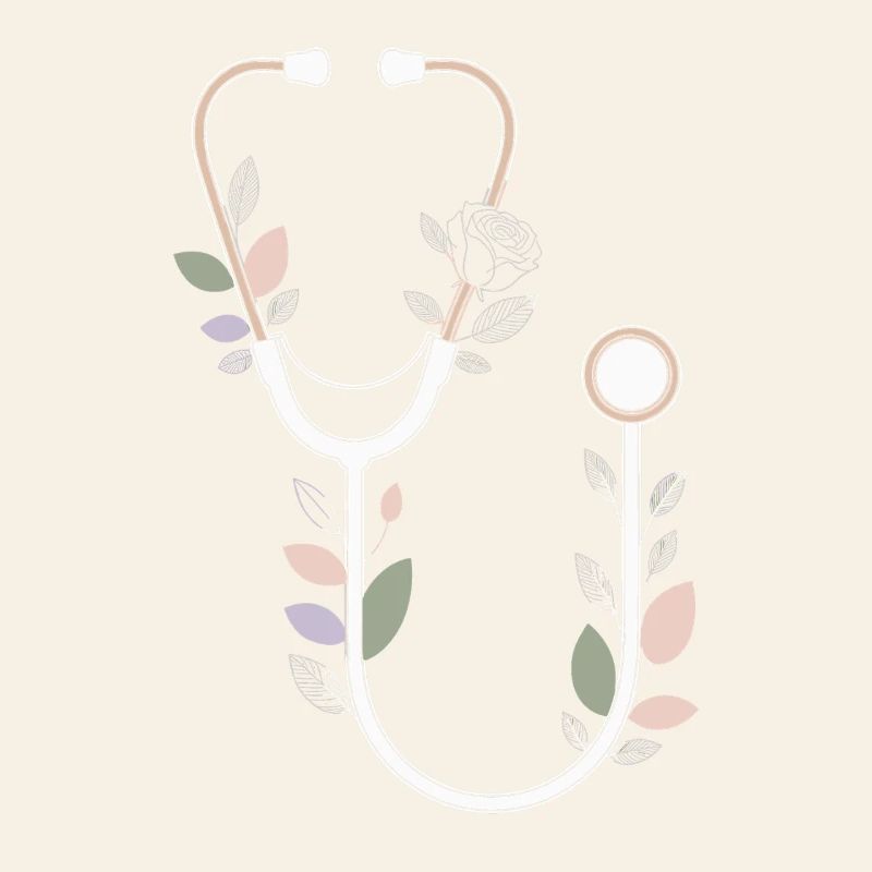 Floral Stethoscope Design