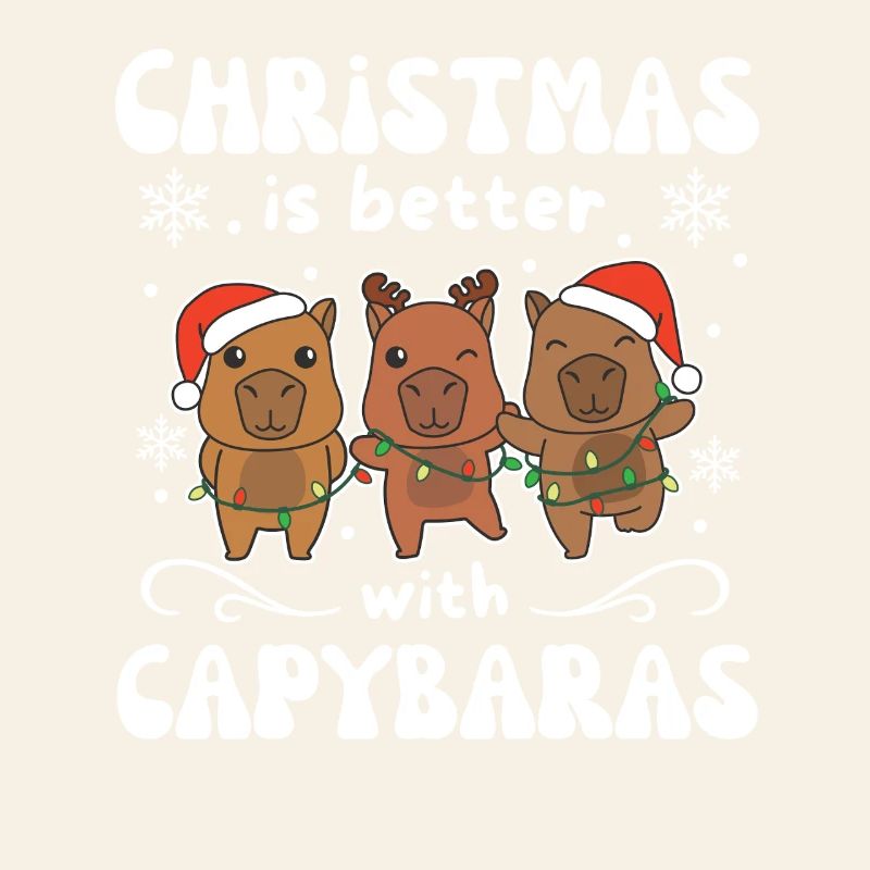 Christmas is better with capybaras
